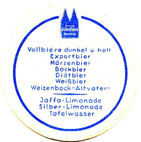 regensburg r-by bischofs rund 2b (190-vollbiere-blau)